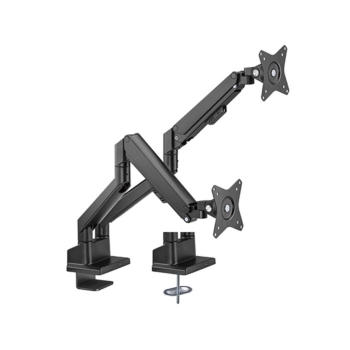 Držák monitoru Brateck LDT62-C024 dvě ramena vedle sebe plynová vzpěra