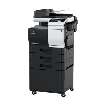 Konica Minolta Bizhub C3351 s přídavnými podavači papíru a podstavným stolkem DK-P03